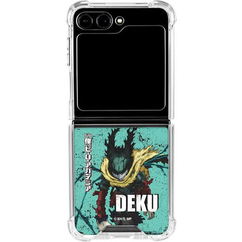 My Hero Academia Dark Deku Season 6 Galaxy Z Flip6 Clear Case
